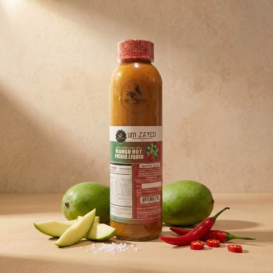 Um Zayed Mango Hot Liquid Pickle — Um Zayed